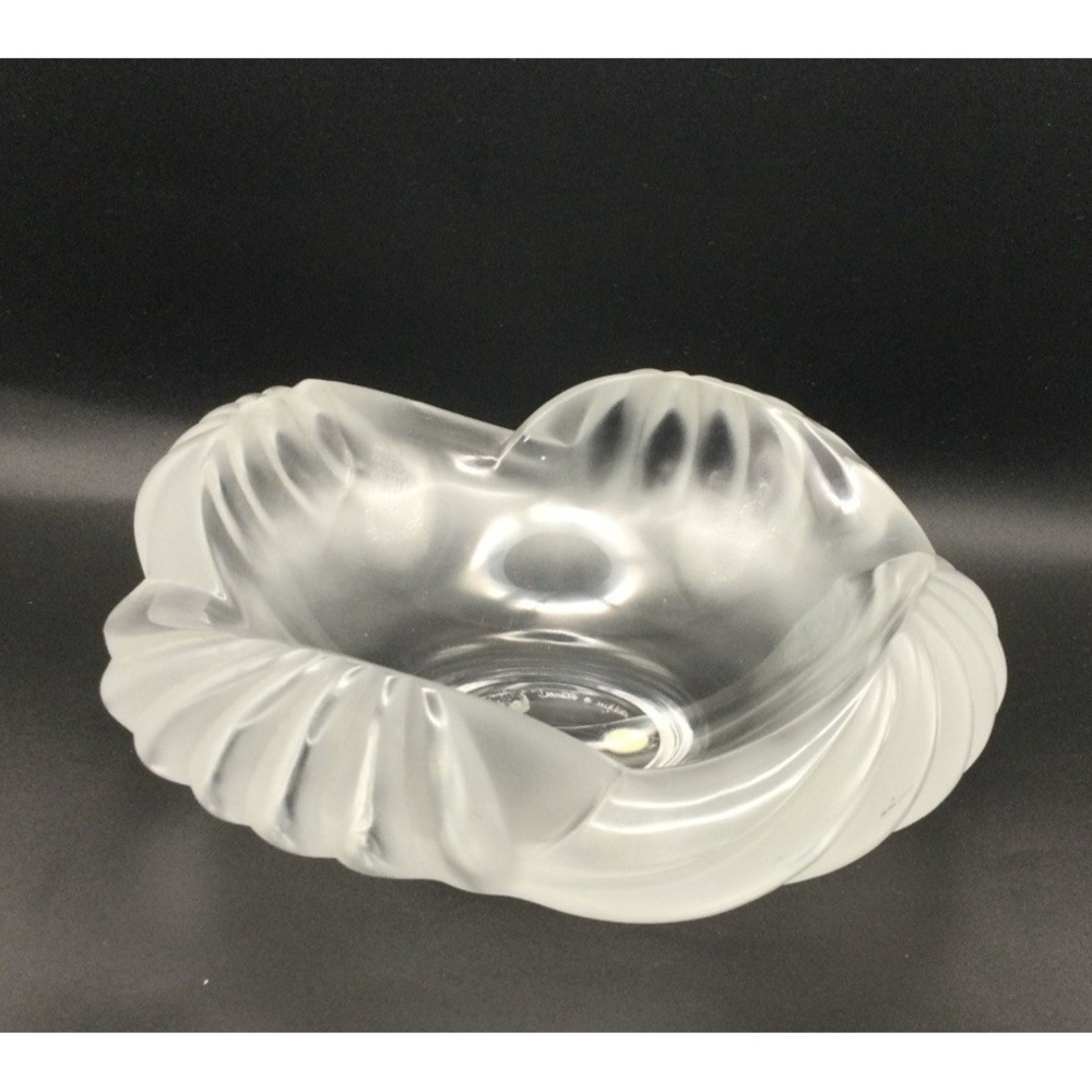 Vintage Rare Lalique Aruba Cendrier  Frosted Bowl
